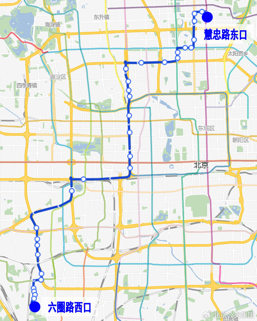 北京公交线路图最新